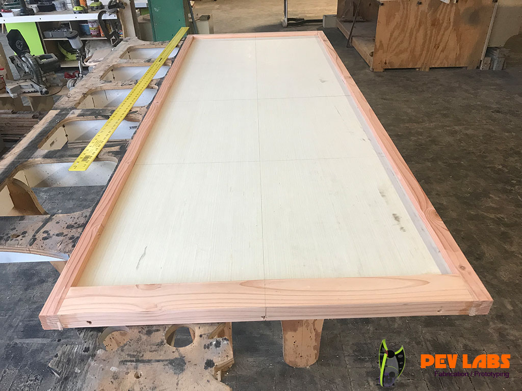 Custom Door Frames Secured to Door Cores Custom Door Frames Secured to Door Cores